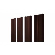 Штакетник М-образный А 0,45 PE RAL 8017 шоколад